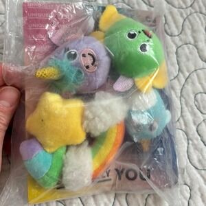 Uniquely You Kids Plush Croc Charms 4 Pack Unicorn Rainbow Narwhal Fish